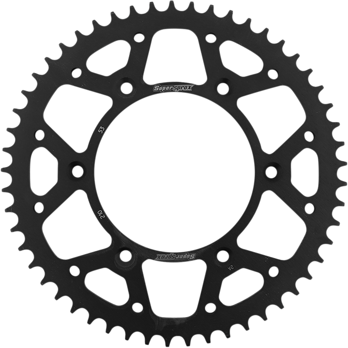 Supersprox RFE-210-53-BLK Steel Rear Sprocket, 53-Tooth for Honda