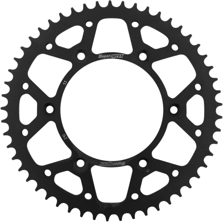 Supersprox RFE-210-53-BLK Steel Rear Sprocket, 53-Tooth for Honda