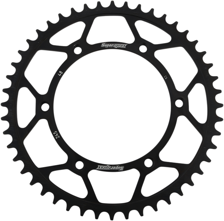 Supersprox RFE-245-48-BLK Steel Rear Sprocket, 48-Tooth for Yamaha