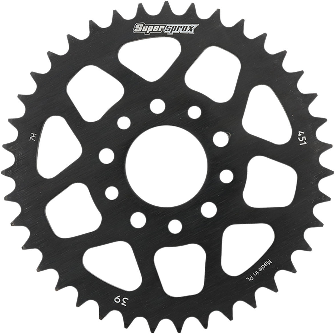 SUPERSPROX RFE-451-39-BLK Steel Rear Sprocket, 39 Tooth