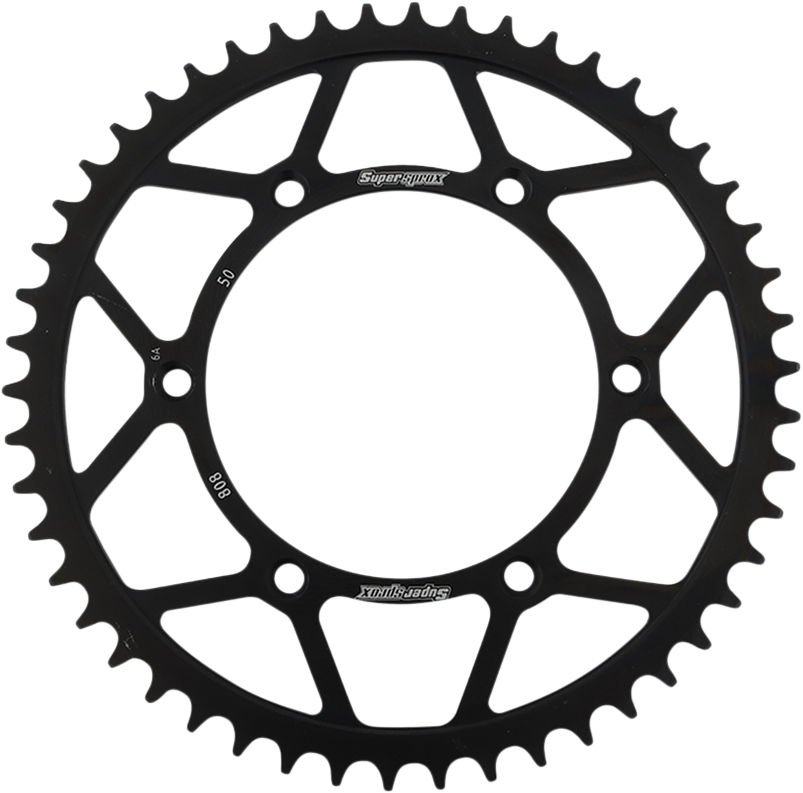 SUPERSPROX RFE-808-50-BLK Steel Rear Sprocket, 50 Tooth