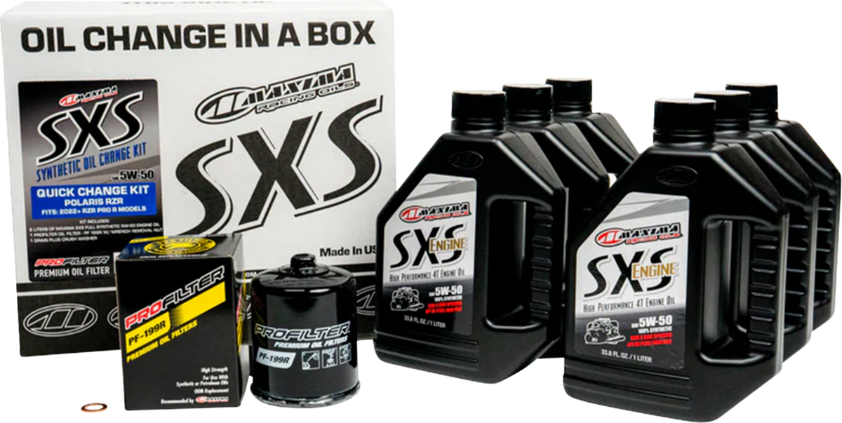 Maxima Oil Change Kit - Polaris RZR Pro R