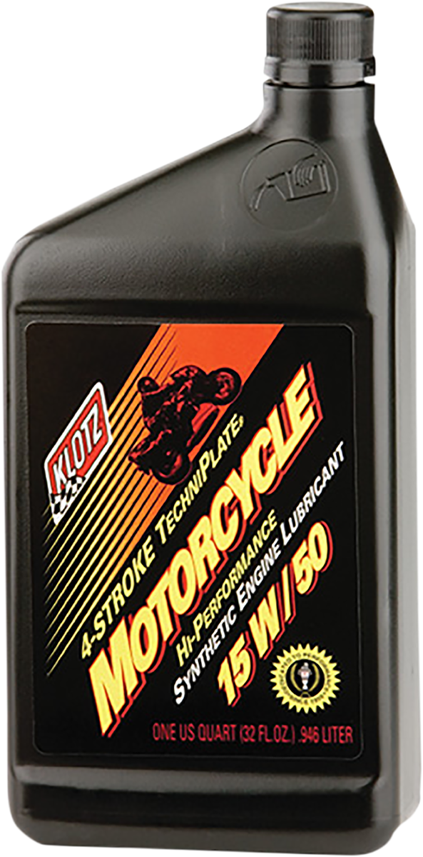Klotz TechniPlate® Synthetic 4-Stroke Engine Oil - Synthetic Engine Oil 15W-50 - 1 U.S. quart