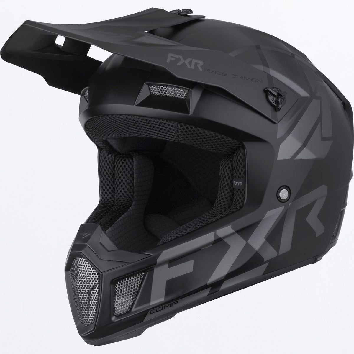 FXR Clutch MX Helmet Black/Black Ops