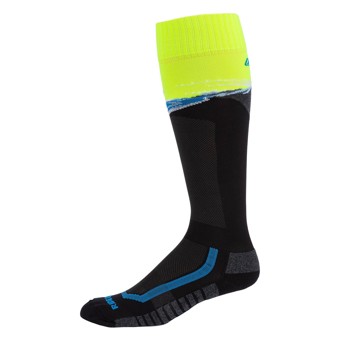 Aggressor Vented Sock - Twoually - Black - Hi-Vis