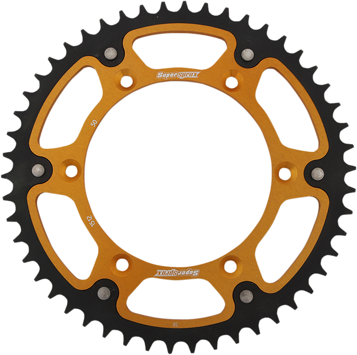 Supersprox Stealth Rear Sprocket 50-Tooth Gold RST-1512-50-GLD