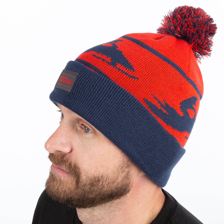 Bomber Beanie - Fiery Red - Dress Blues