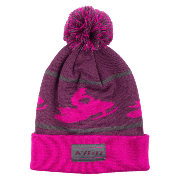 Bomber Beanie - Italian Plum - Fuchsia Red