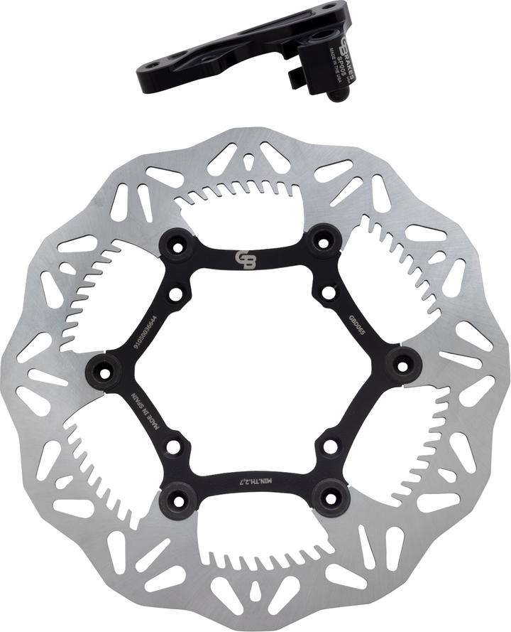 GBRAKES GBDOS5 Floating Brake Rotor Kit with Caliper Relocation Bracket