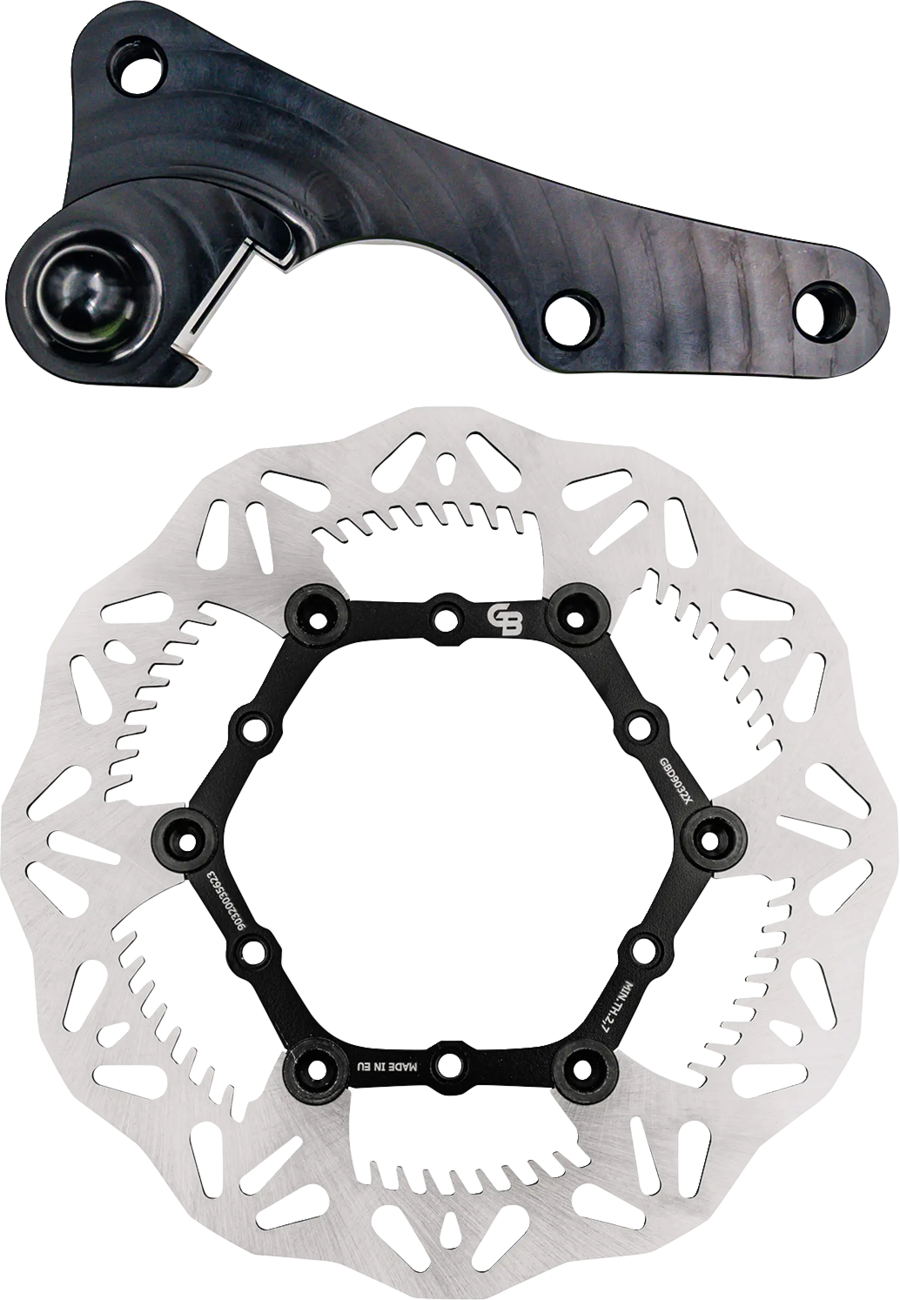 GBRAKES GBDOS5 Floating Brake Rotor Kit with Caliper Relocation Bracket