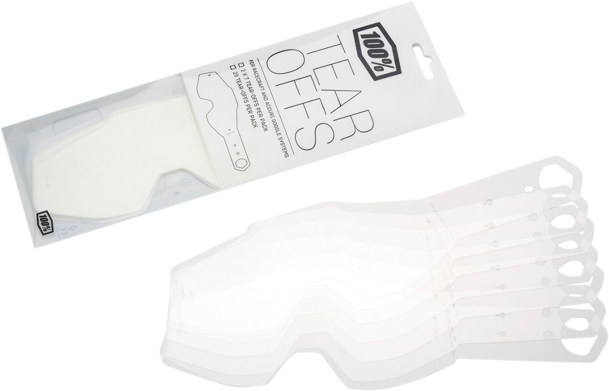 100% Accuri/Racecraft/Strata Tear-Offs - Laminated