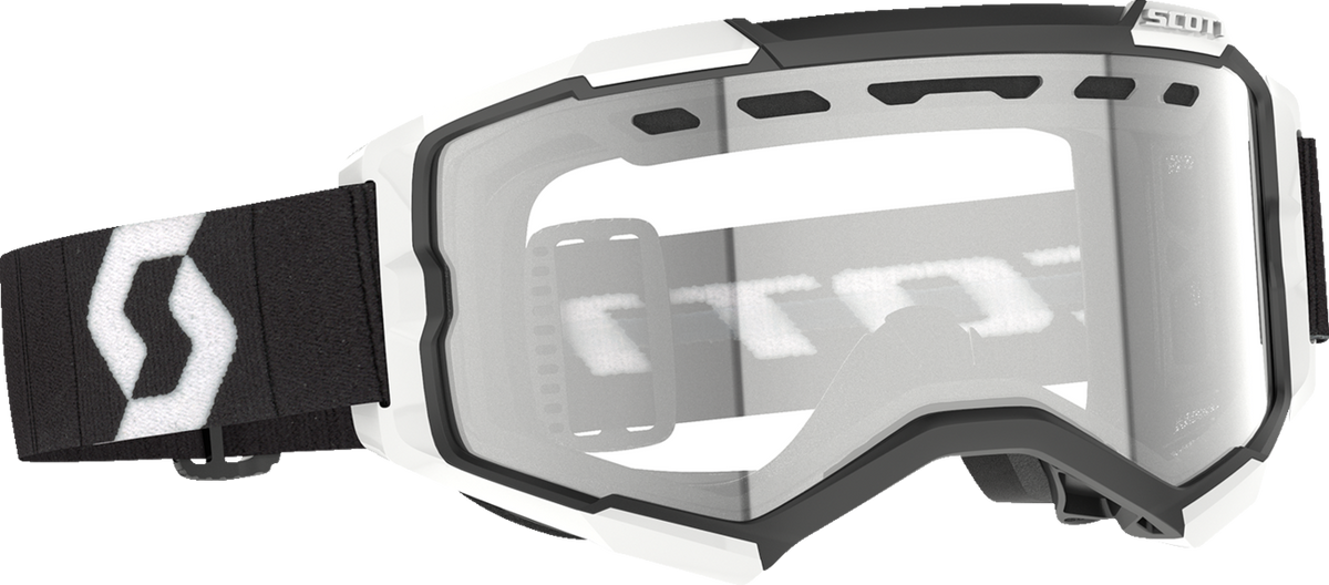 SCOTT Fury Enduro Goggle - Black/White - Clear Lens
