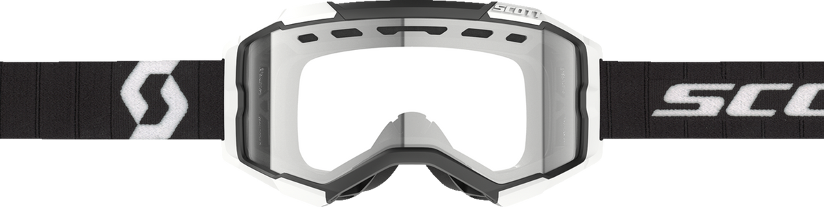 SCOTT Fury Enduro Goggle - Black/White - Clear Lens