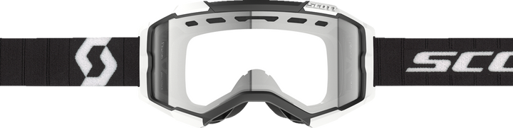 SCOTT Fury Enduro Goggle - Black/White - Clear Lens