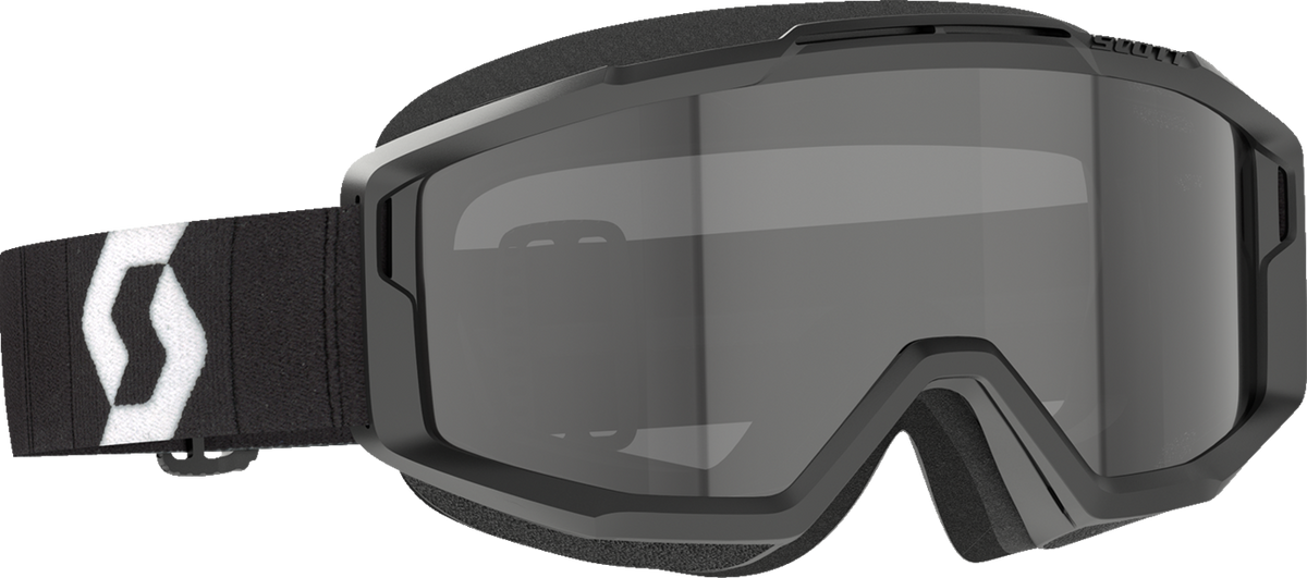 SCOTT Split OTG Sand Dust Goggle - Black/White - Dark Gray Lens