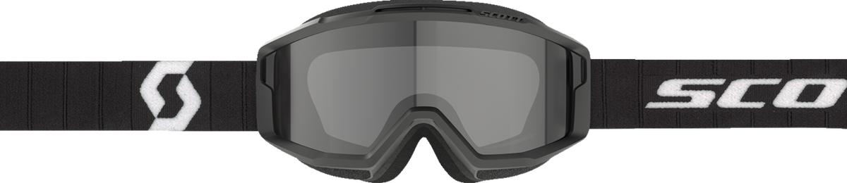 SCOTT Split OTG Sand Dust Goggle - Black/White - Dark Gray Lens