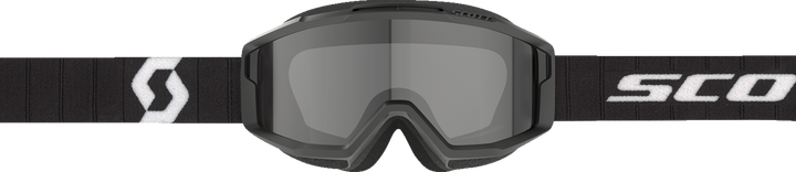 SCOTT Split OTG Sand Dust Goggle - Black/White - Dark Gray Lens
