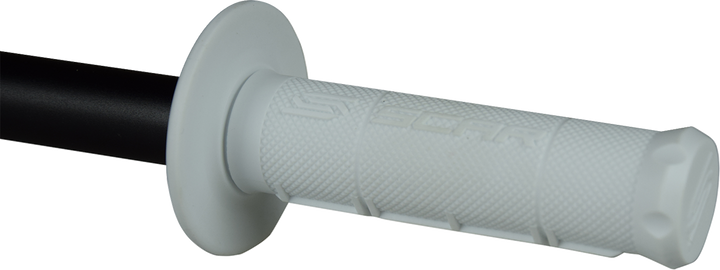 SCAR Racing GOSW Single-Density Motorcycle Handlebar Grips, White