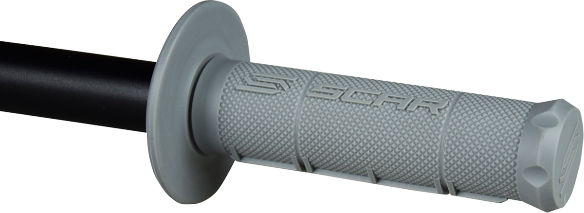 SCAR RACING GOSG Single-Density Gray Motorcycle Grips