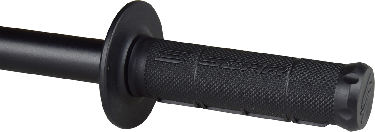 SCAR Racing Single-Density Diamond Half-Waffle Grips, Black - GOSBLK