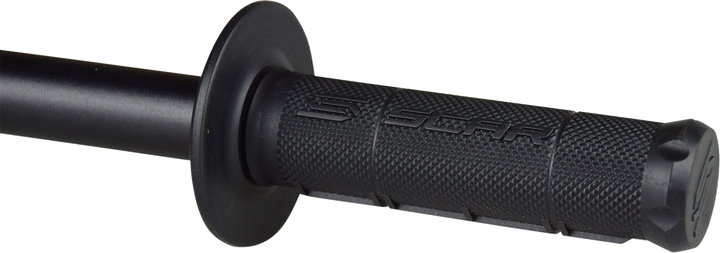SCAR Racing Single-Density Diamond Half-Waffle Grips, Black - GOSBLK