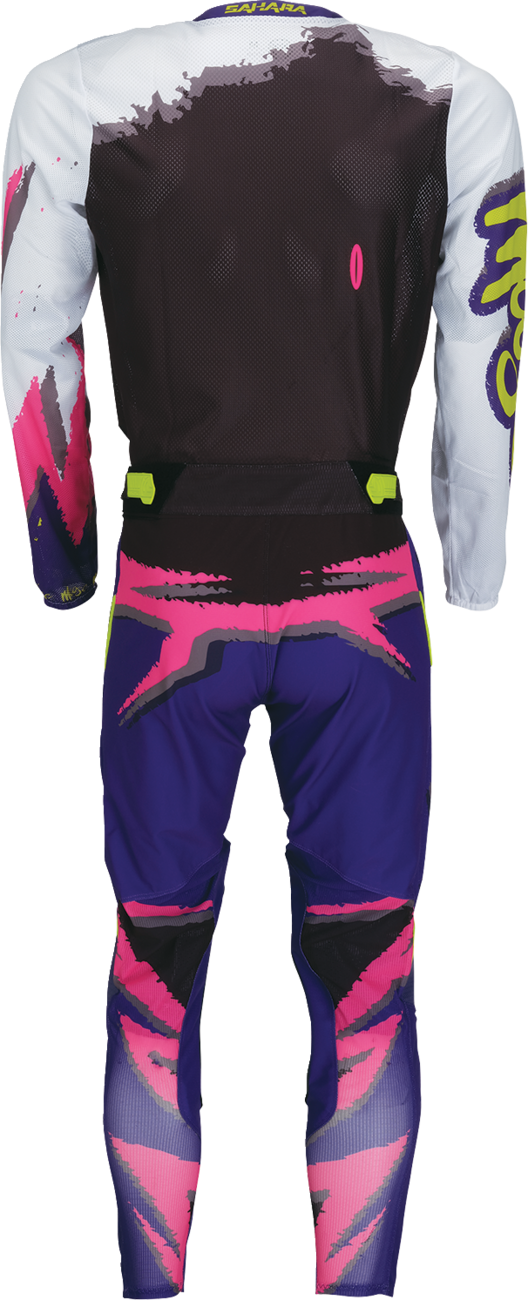 Moose Racing Sahara LE Pants - White/Black/Purple