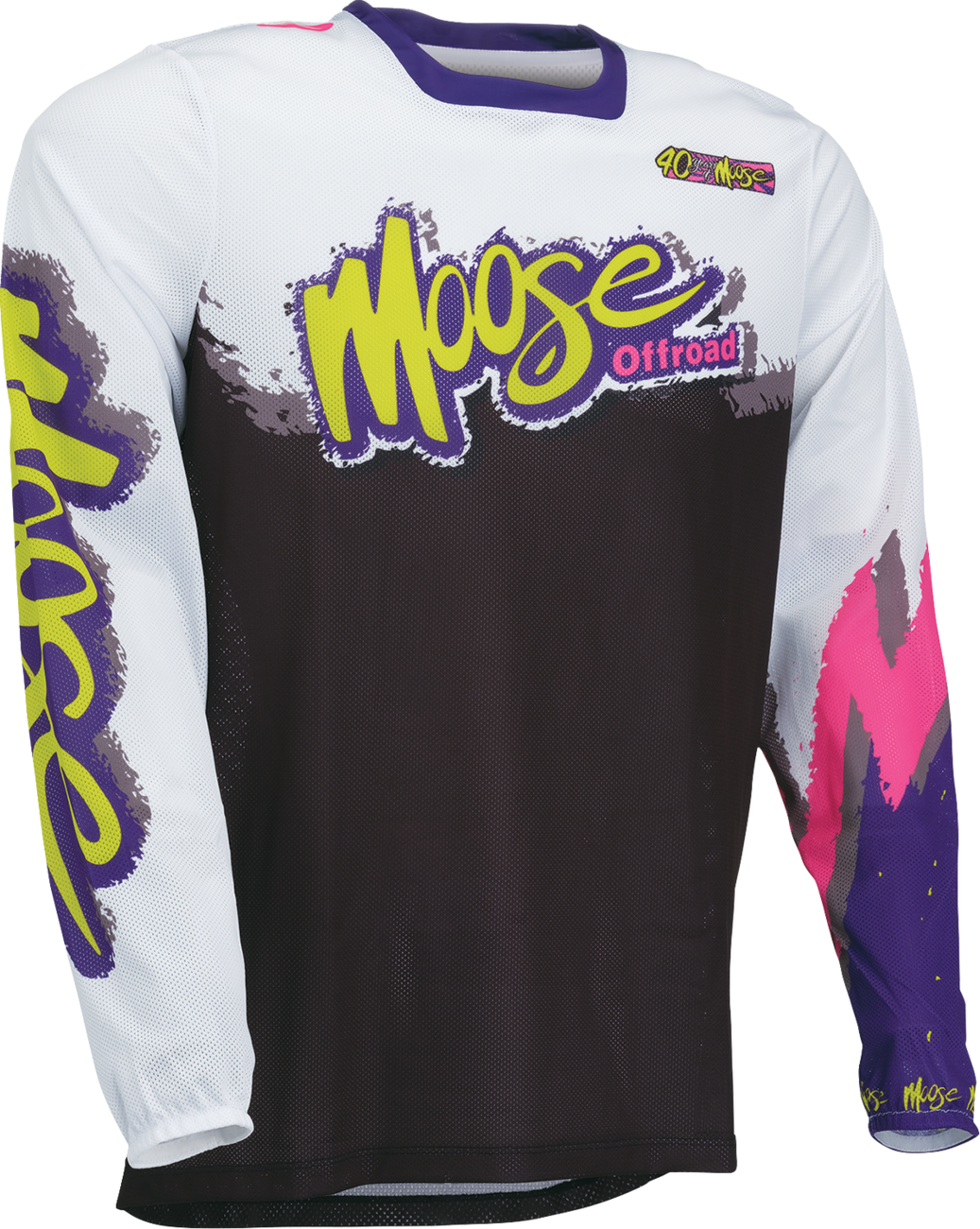Moose Racing Sahara LE Jersey - White/Black/Purple