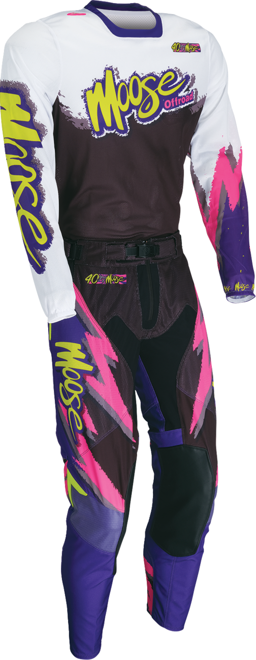 Moose Racing Sahara LE Jersey - White/Black/Purple