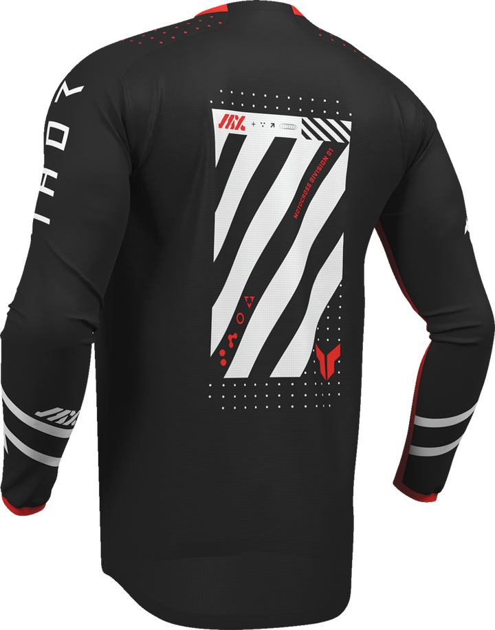 Thor Youth Launchmode Futura Jersey - Black/Red