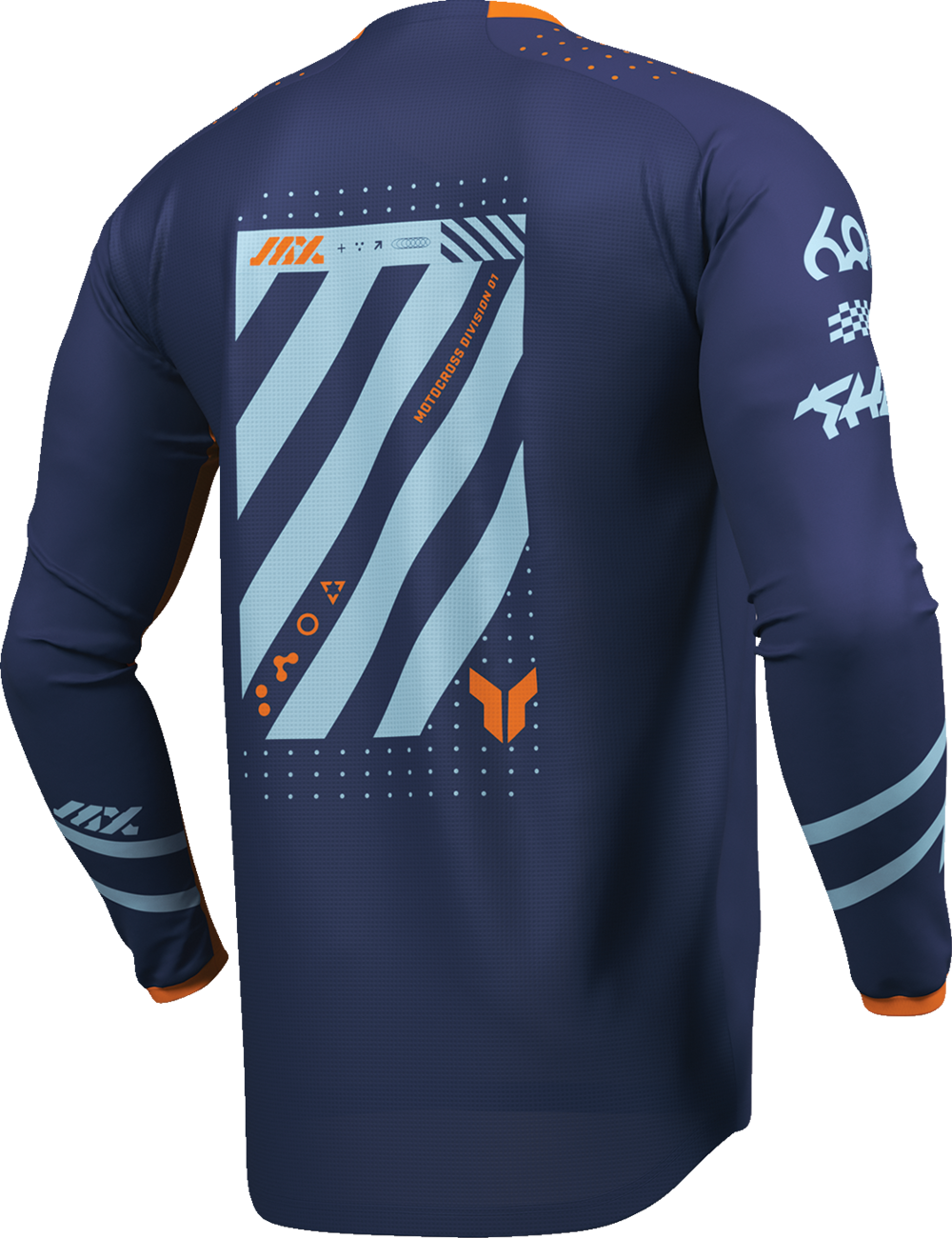 Thor Youth Launchmode Futura Jersey - Navy/Orange