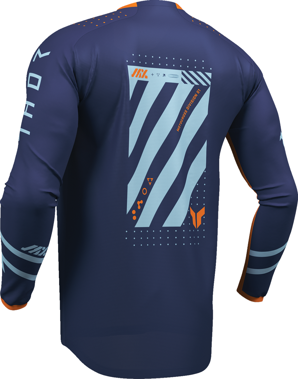 Thor Youth Launchmode Futura Jersey - Navy/Orange