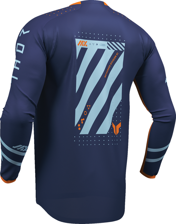 Thor Youth Launchmode Futura Jersey - Navy/Orange