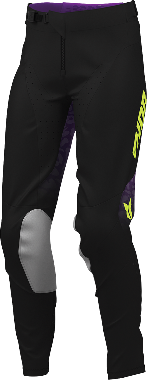Thor Women's Launchmode Spotted Pants - Black/Purple