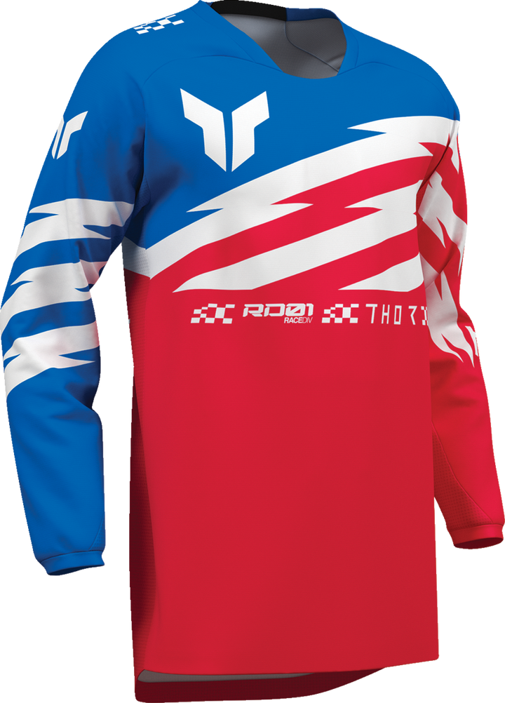 Thor Youth Launchmode Shockie Jersey - Red/Blue