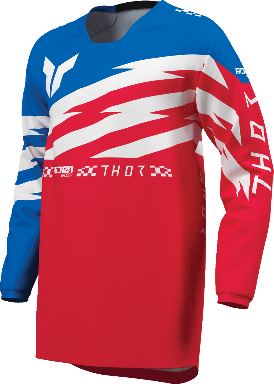 Thor Youth Launchmode Shockie Jersey - Red/Blue