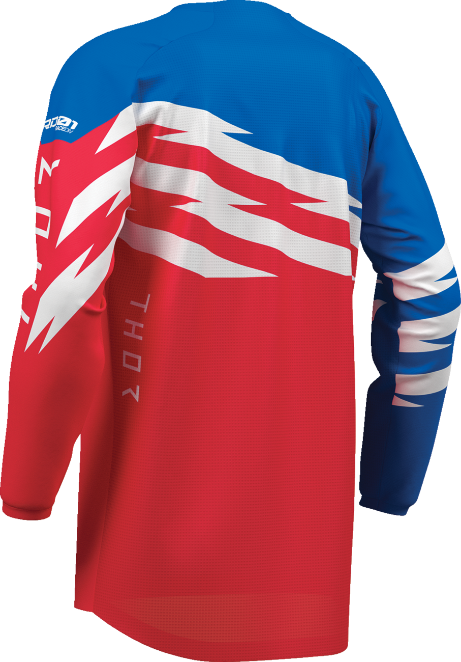 Thor Youth Launchmode Shockie Jersey - Red/Blue