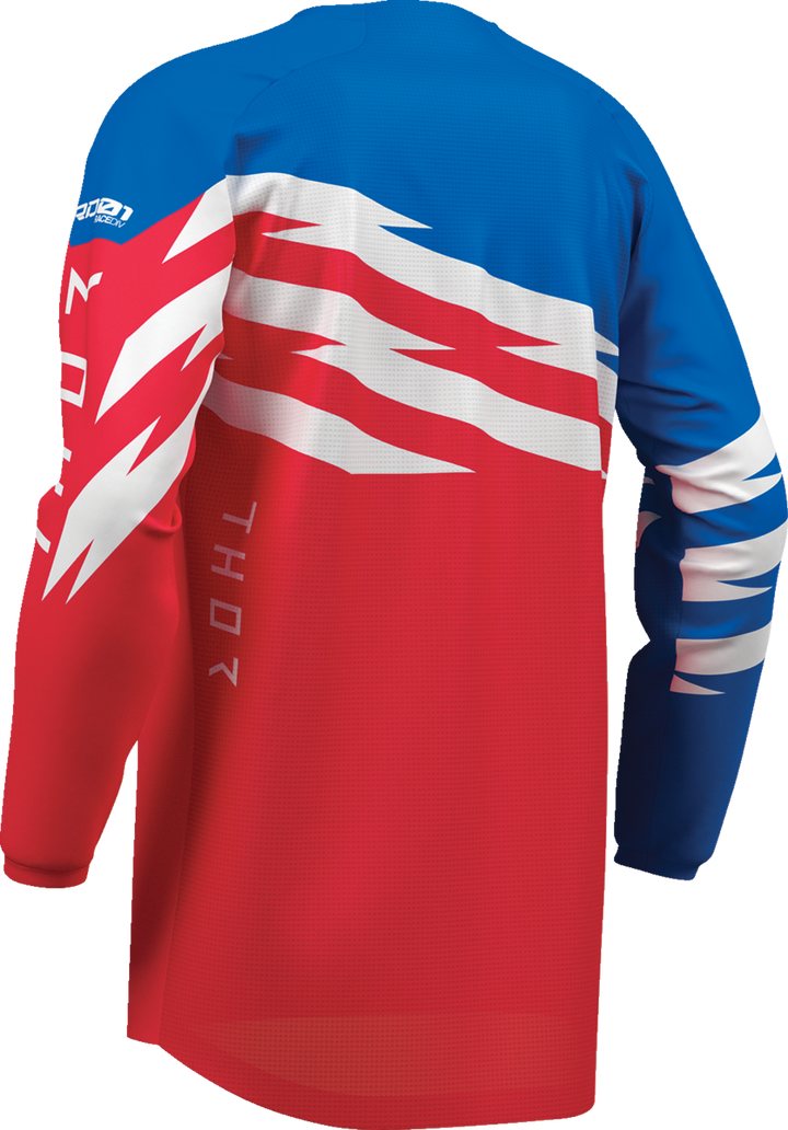 Thor Youth Launchmode Shockie Jersey - Red/Blue