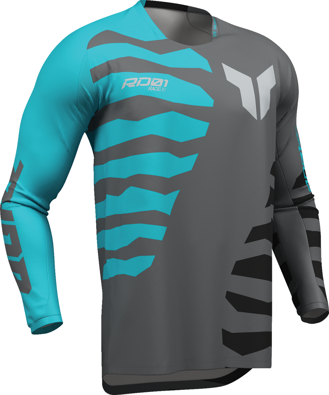 Thor Launchmode Shredder Jersey - Charcoal/Aqua
