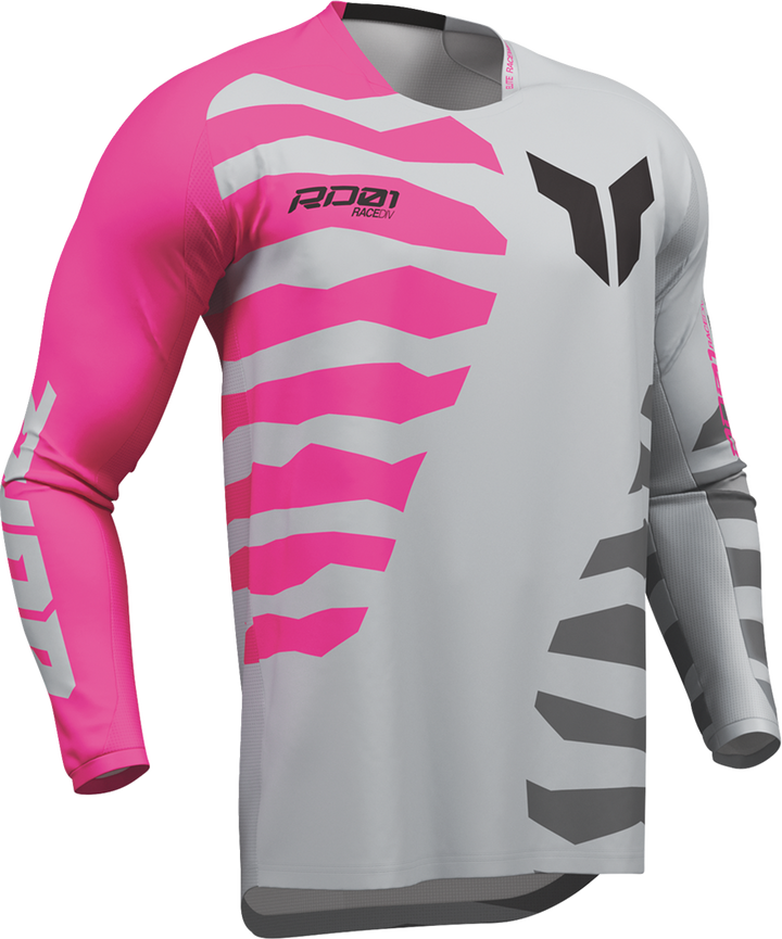 Thor Launchmode Shredder Jersey - Gray/Fuchsia