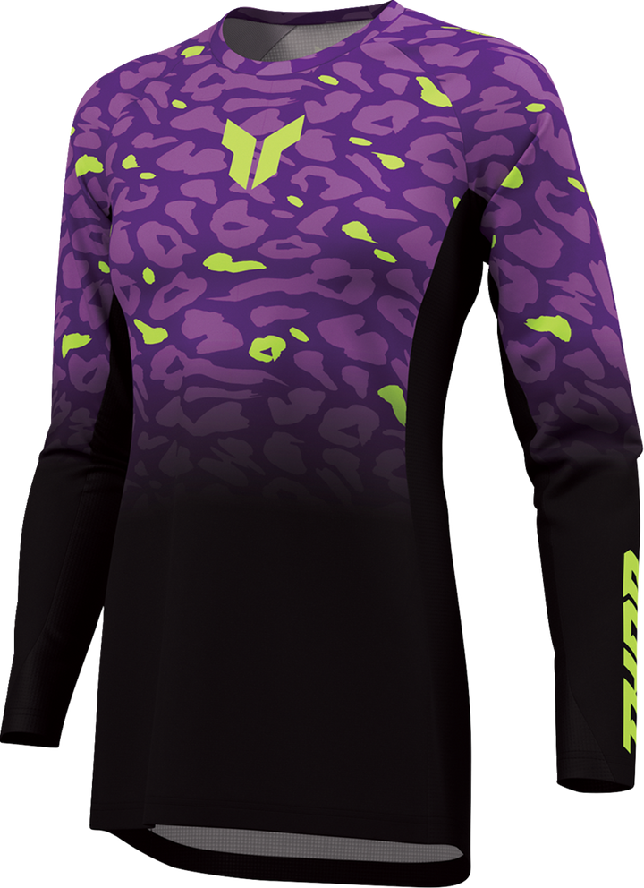 Thor Women's Launchmode Spotted Jersey - Black/Purple