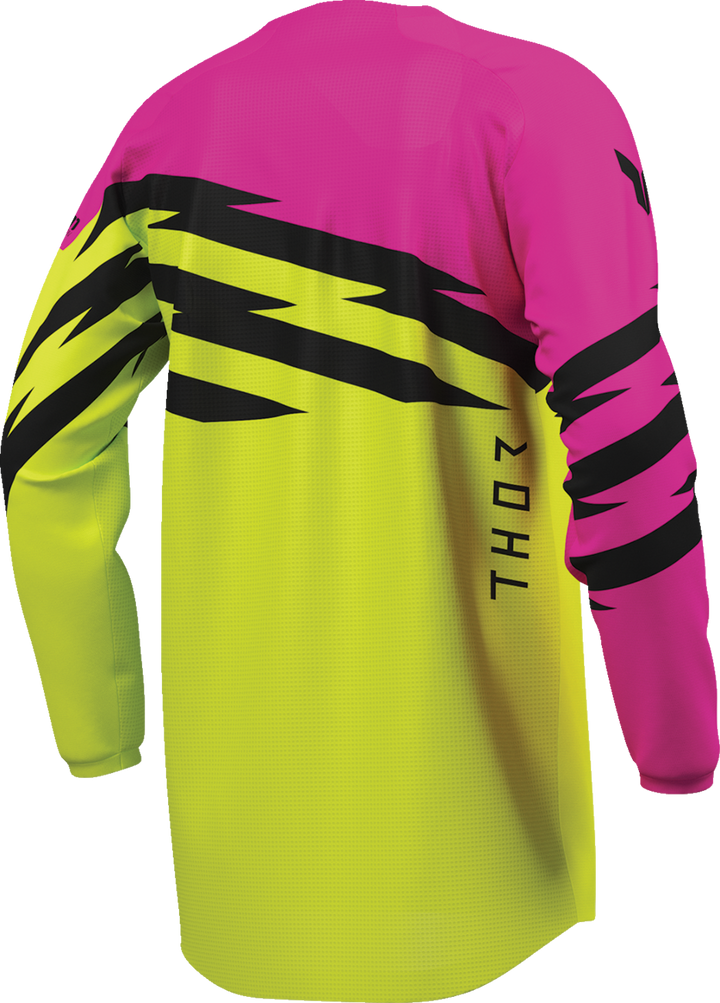 Thor Youth Launchmode Shockie Jersey - Acid/Fuchsia