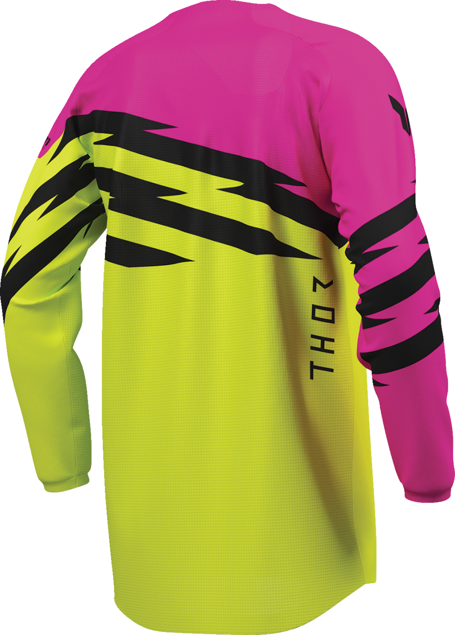 Thor Youth Launchmode Shockie Jersey - Acid/Fuchsia