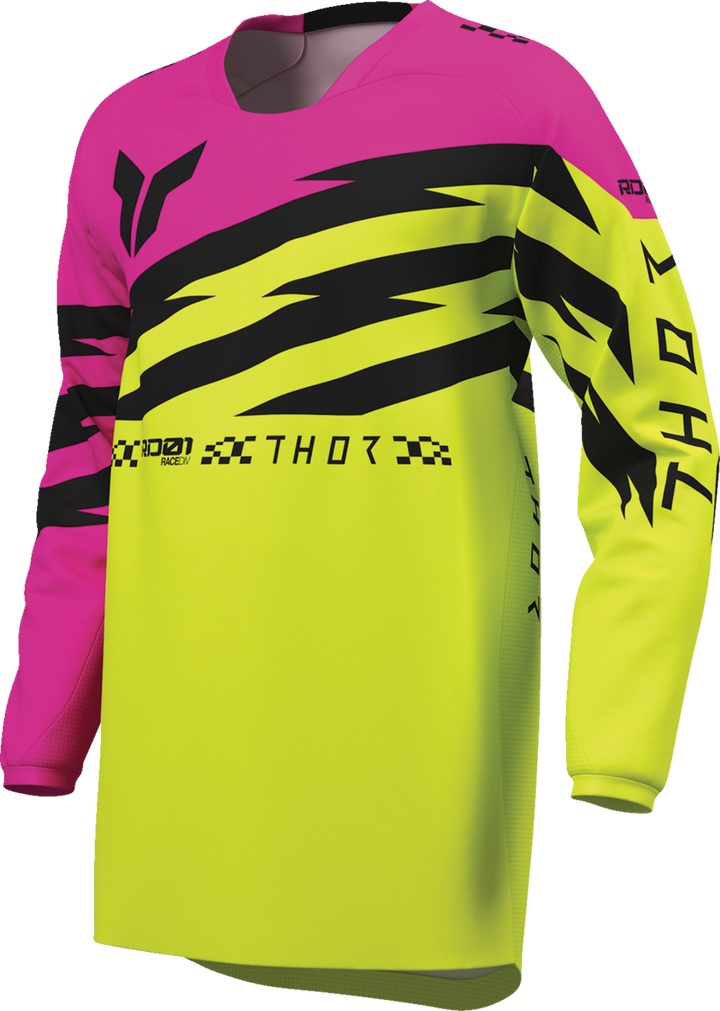 Thor Youth Launchmode Shockie Jersey - Acid/Fuchsia