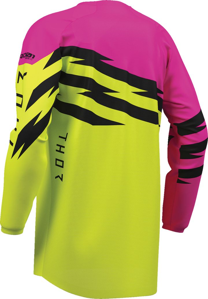 Thor Youth Launchmode Shockie Jersey - Acid/Fuchsia