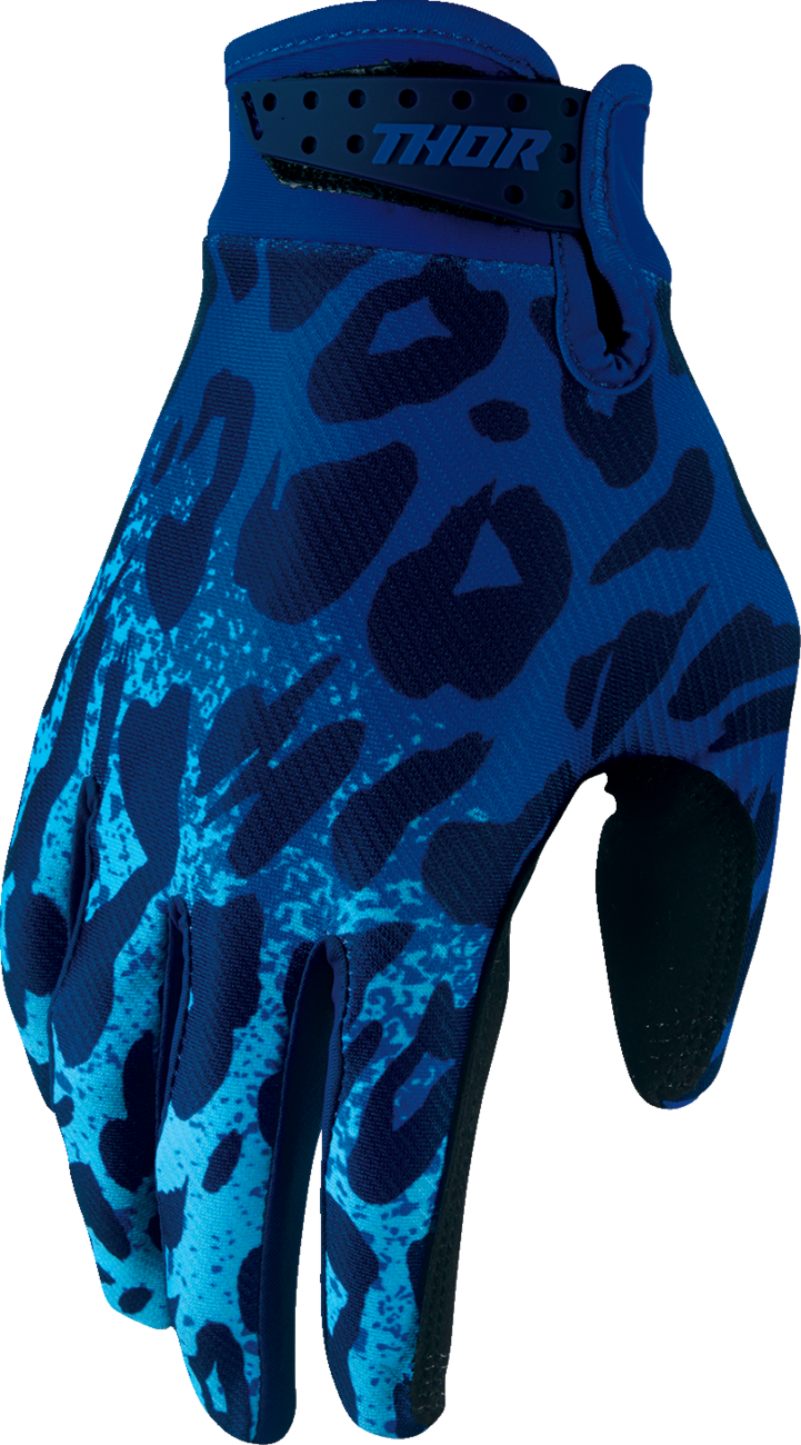 Thor Youth Launchmode Namir Gloves - Blue/Navy