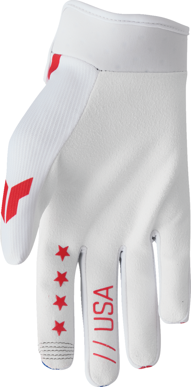 Thor Youth Launchmode Patriot Gloves - Red/White/Blue