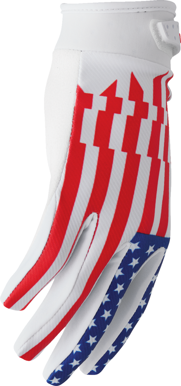 Thor Youth Launchmode Patriot Gloves - Red/White/Blue