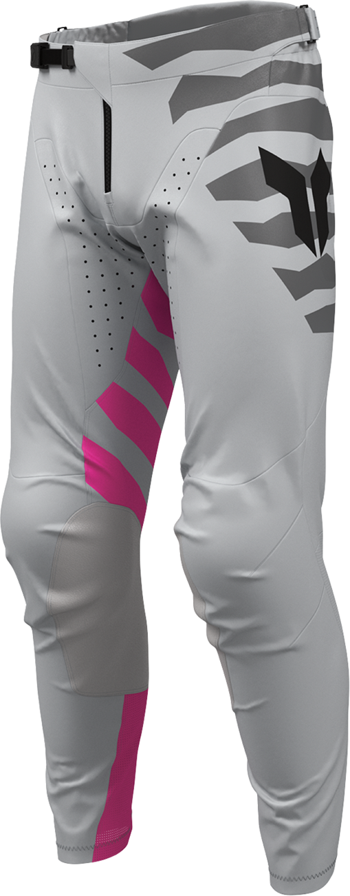 Thor Launchmode Shredder Pants - Gray/Fuchsia
