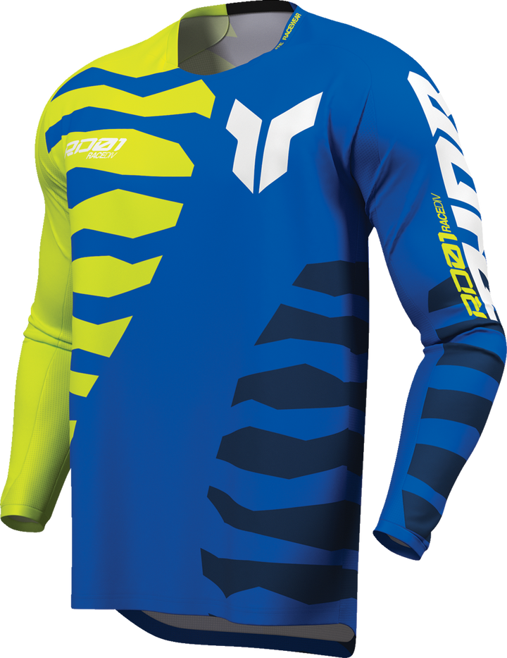 Thor Launchmode Shredder Jersey - Blue/Acid