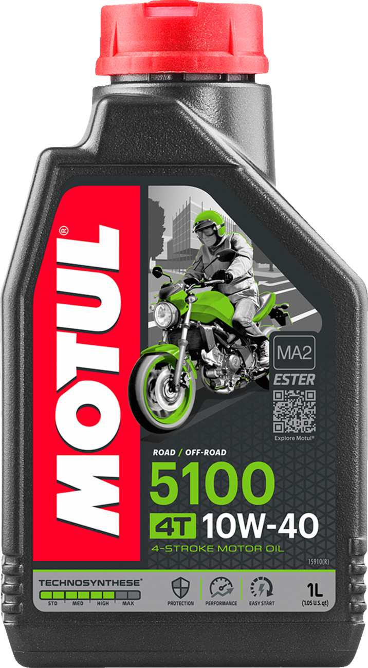 Motul 5100 Synthetic Blend 4T Engine Oil - 10W-40 - 1L